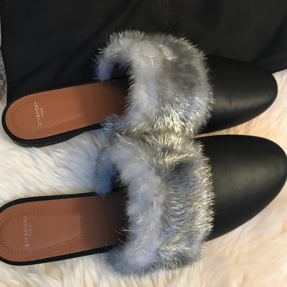 Givenchy Bedford Mink Fur Mules
